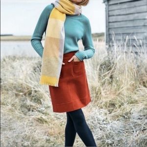 Boden Red Pencil Skirt